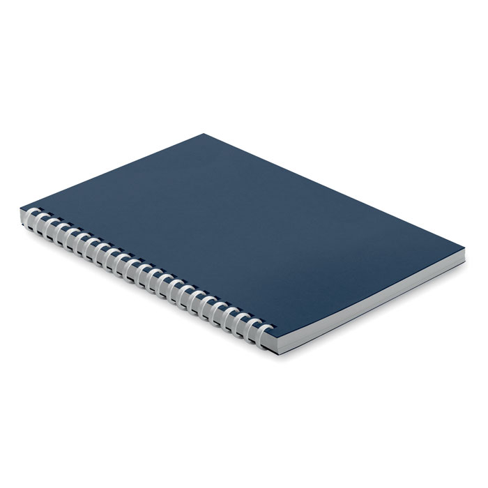 Cahier personnalisé A5 en carton recyclé RECARNOTE Bleu marine